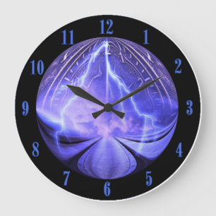 Grande Horloge Ronde Time Travel Wall Clock