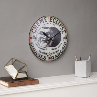 Grande Horloge Ronde Tin polonais Français