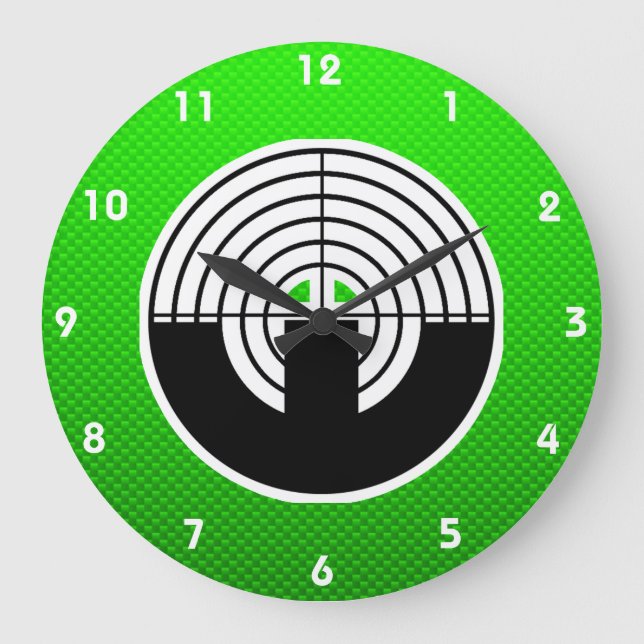 Grande Horloge Ronde Tir Sport Vert (Recto)