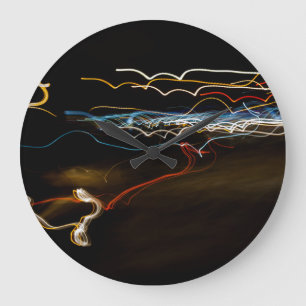 Grande Horloge Ronde tireur noir