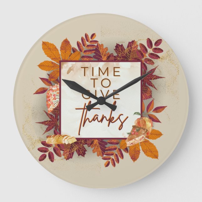 GRANDE HORLOGE RONDE TODAY BE THANKFUL, TIEMPO DE SER AGRADECIDO (Recto)