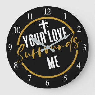 Grande Horloge Ronde Ton Amour M'Entoure