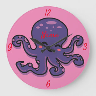 Grande Horloge Ronde Tonnerre-Cove mauve