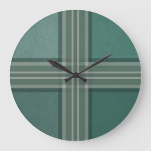 Grande Horloge Ronde Tons verts