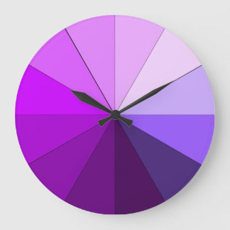 Grande Horloge Ronde tons violets