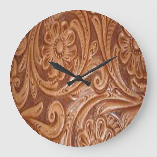 Grande Horloge Ronde Tooled Leather (Recto)