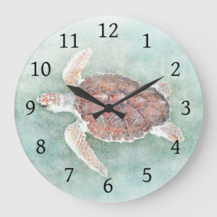 Grande Horloge Ronde tortue 2