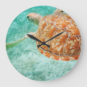 Grande Horloge Ronde Tortue de mer