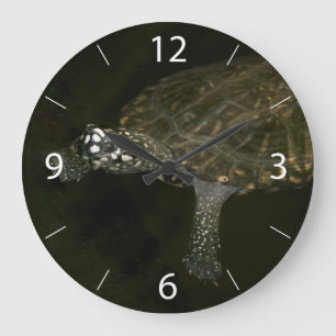 Grande Horloge Ronde Tortue de natation