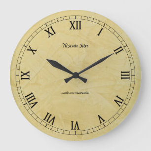 Grande Horloge Ronde Toscane Sun Faux Finition 2.0