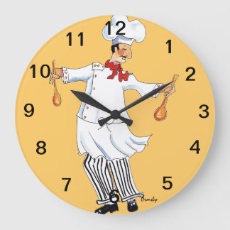 Grande Horloge Ronde Tossing Wall Clock