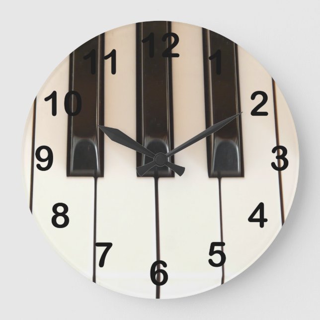 Grande Horloge Ronde Touches de piano (Recto)