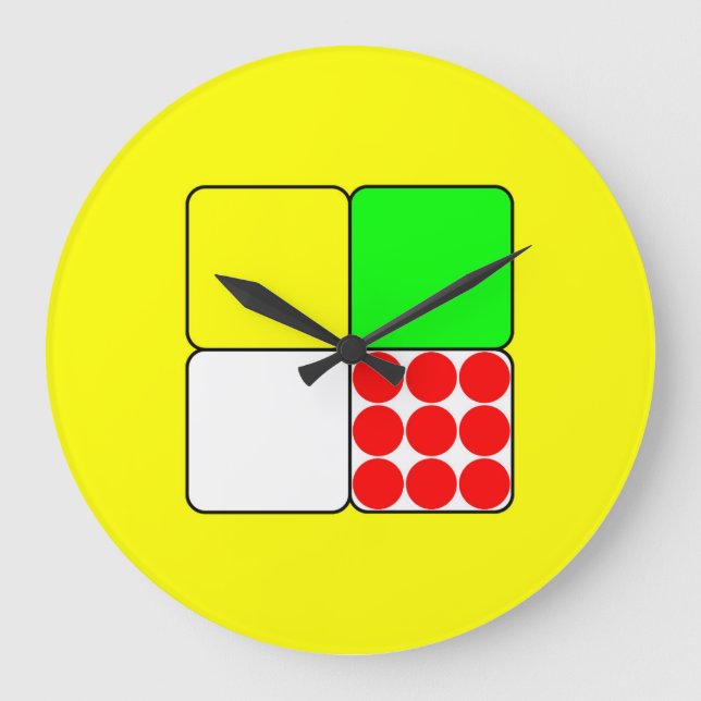 Grande Horloge Ronde Tour de France Jerseys 3 Jaunes (Recto)