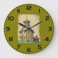Tour de guet en bois médiévale et forteresse
