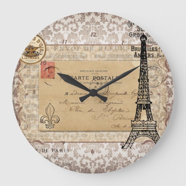 Grande Horloge Ronde Tour Eiffel (Recto)