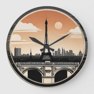 Grande Horloge Ronde Tour Eiffel Paris