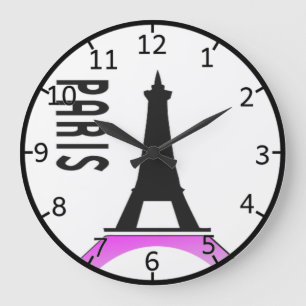 Grande Horloge Ronde Tour Eiffel Paris