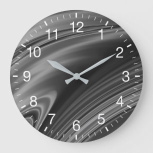 Grande Horloge Ronde Tourbillon monochrome abstrait