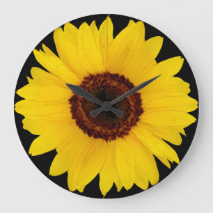 Grande Horloge Ronde Tournesol