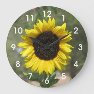 Grande Horloge Ronde Tournesol