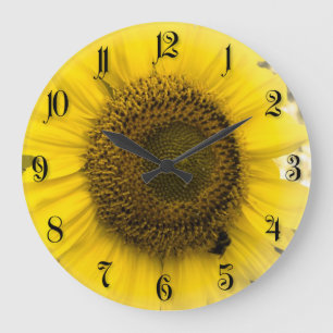 Grande Horloge Ronde Tournesol
