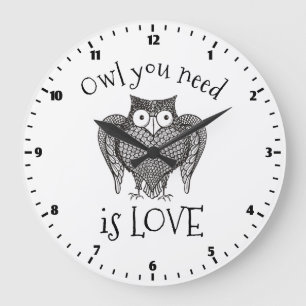 Grande Horloge Ronde Tout ce dont vous avez besoin de la chouette