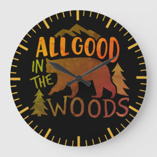 Grande Horloge Ronde Tout Va Bien Dans La Forêt Ours Noir Randonnée