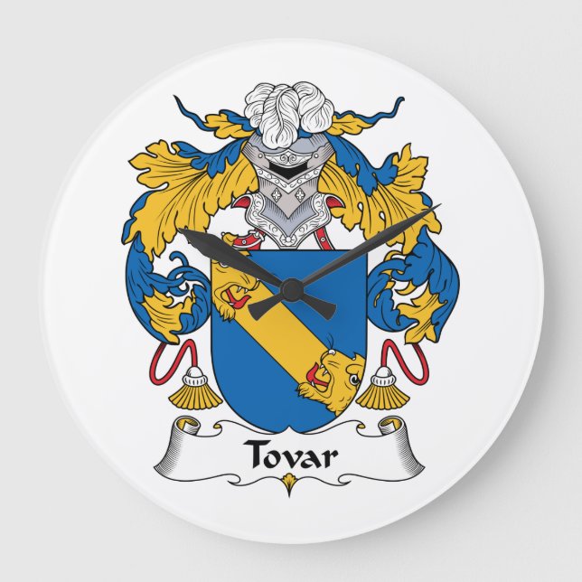 Grande Horloge Ronde Tovar Famille Crest (Recto)