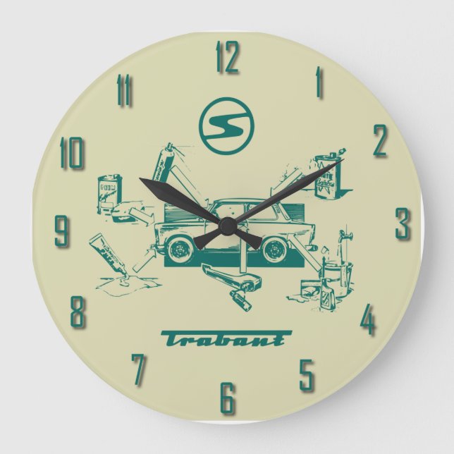 Grande Horloge Ronde Trabant vintage (Recto)