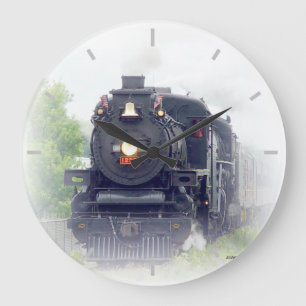 Grande Horloge Ronde Train à vapeur américain