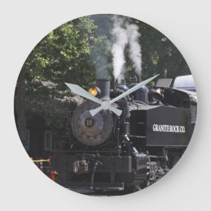 Grande Horloge Ronde Train moteur à vapeur