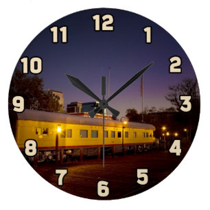 Grande Horloge Ronde Train Union Pacific dans le Vieux Sacramento
