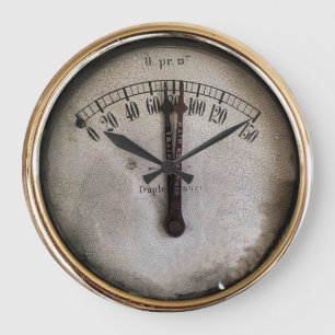 GRANDE HORLOGE RONDE TRAINS À VAPEUR