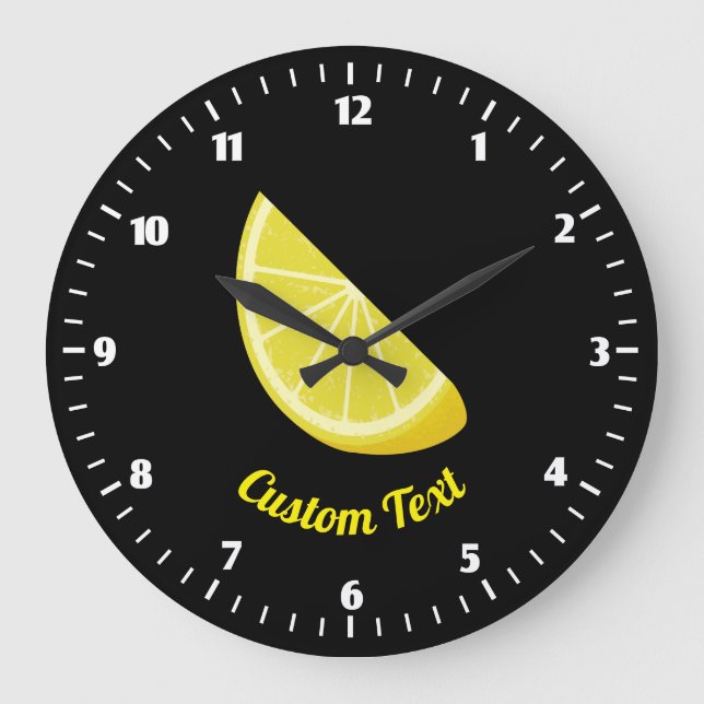 Grande Horloge Ronde Tranche de citron (Recto)