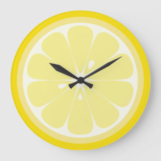 Grande Horloge Ronde Tranche de citron