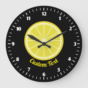 Grande Horloge Ronde Tranche de citron