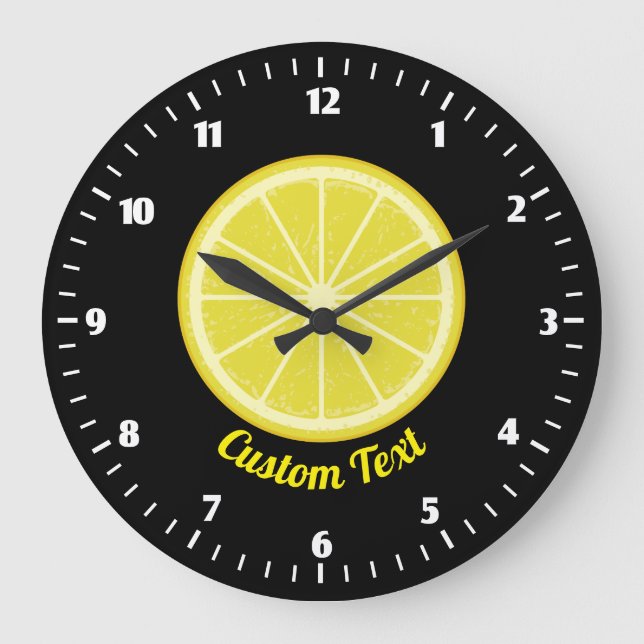 Grande Horloge Ronde Tranche de citron (Recto)