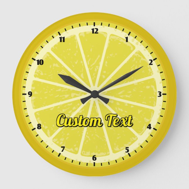 Grande Horloge Ronde Tranche de citron (Recto)