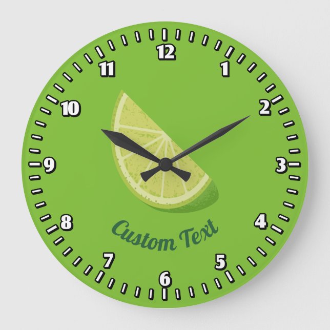 Grande Horloge Ronde Tranche de citron vert (Recto)