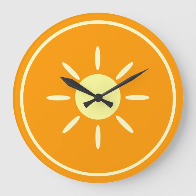 Grande Horloge Ronde Tranche d'orange (Recto)