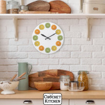 Tranches d'agrumes de Crochet frais minimaux moder