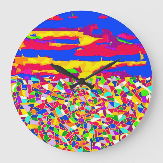 Grande Horloge Ronde Transcendance Abstraite (Recto)