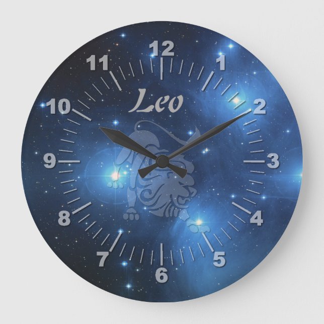Grande Horloge Ronde Transparent Léo (Recto)