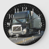 Transport lourd Camion noir cargo Art cadenas