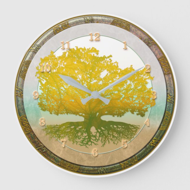 Grande Horloge Ronde TREE OF LIFE Heaven and Earth Large Clock (Recto)