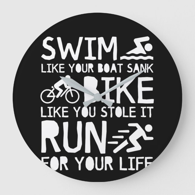Grande Horloge Ronde Triathlon Swim Bike Run for You Life (Recto)