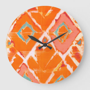 Grande Horloge Ronde Tribal Orange II