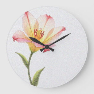 Grande Horloge Ronde Trio Pixel Bloom