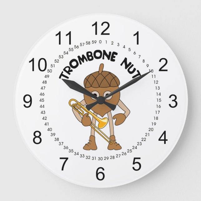 Grande Horloge Ronde Trombone Nut Text (Recto)