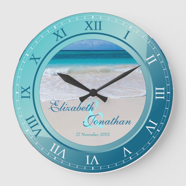 Grande Horloge Ronde Tropcal Beach (Recto)